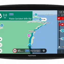 GPS - Tom GO Camper Max 7", Para autocaravanas, 1.93 h autonomía, 2 GB RAM, 32 GB, Todo el mundo, Negro