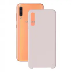 Ksix Funda Semirrígida Antideslizante para Samsung Galaxy A70 Rosa