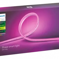 Luces LED - Philips Hue, Tira inteligente, 5 Mts para exterior, sumergible (IP67), Silicona, Blanco