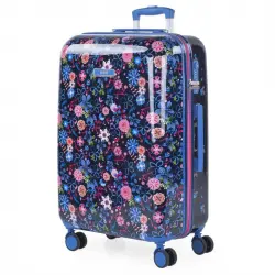 Maleta Mediana Foresta Rígida Con Capacidad De 64 L, Color Marino