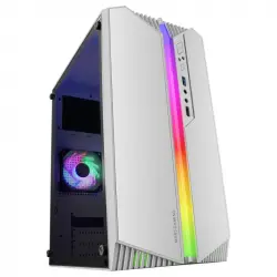 Mars Gaming MC-S1 Caja PC Micro-ATX ARGB USB 3.0 con Ventana Blanco