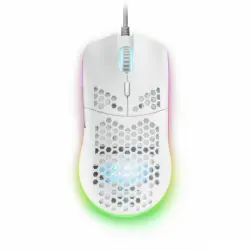 Mars Gaming MMAX Ratón Gaming RGB 12400DPI Blanco