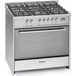 Meireles E911XNAT Cocina Gas Natural 90cm + Horno Eléctrico 121L Acero Inoxidable