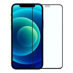 OcioDual Protector de Pantalla Cristal Templado Premium 9D Borde Negro para Iphone 12/12 Pro