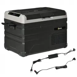 Outsunny Nevera Y Congelador Compresor 35l -20ºC Con Pantalla Led Táctil Y 2 Asas