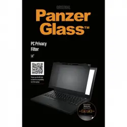 PanzerGlass Protector de Pantalla Universal Filtro de privacidad y Bloqueo Cámara CamSlider para Laptops 14"