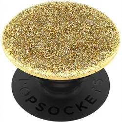 Soporte adhesivo para móvil - PopSockets Glitter Gold, adhesivo, Oro