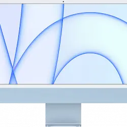 APPLE iMac (2021), 24" Retina 4.5K, Chip M1 de Apple, 8 GB RAM, 256 SSD, macOS Big Sur, Teclado Magic Keyboard con Touch ID, Azul