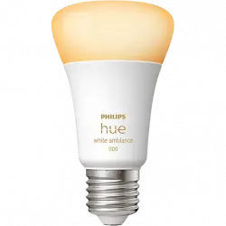 Bombilla inteligente - Philips Hue A60 E27, Luz Blanca de Cálida a Fría, 75W, Compatible con Alexa/Google Home