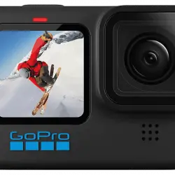 Cámara deportiva - GoPro HERO10, 23 megapixel, 5.3K60 + 4K120, Sumergible 10 m, Estabilización HyperSmooth 4.0, Negro