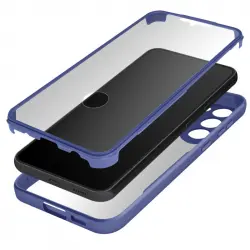 Carcasa Para Samsung Galaxy S23 Plexiglás Y Polímero Contorno Azul