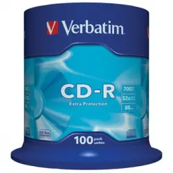 Cd-r Verbatim Extra Protection Tarrina 100uds
