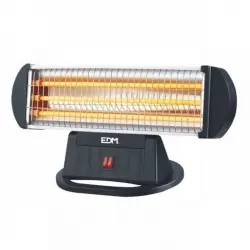 EDM Estufa de Cuarzo 1200W Negra