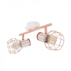 Efectoled Lámpara De Techo Orientable De Metal Lada 2 Focos Cobre