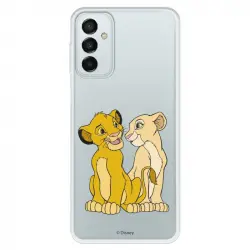 Funda Oficial de Disney Simba y Nala Silueta El Rey León para Samsung Galaxy M23 5G