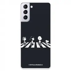 Funda Oficial de Peanuts Personajes Beatles Snoopy para Samsung Galaxy S21 Plus