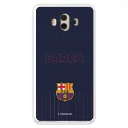Funda Para Huawei Mate 10 Del Barcelona Barsa Fondo Azul - Licencia Oficial Fc Barcelona