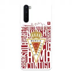 Funda Para Oneplus Nord Del Real Murcia Escudo Fondo Blanco - Licencia Oficial Real Murcia