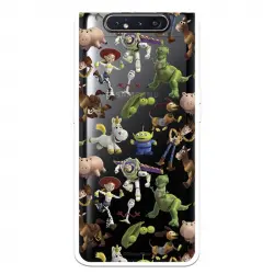 Funda Para Samsung Galaxy A80 Oficial De Disney Muñecos Toy Story Siluetas - Toy Story