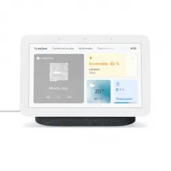 Google - Pantalla Wi-Fi inteligente Google Nest Hub 2ª generación Carbón con Asistente de Google (Reacondicionado grado A).