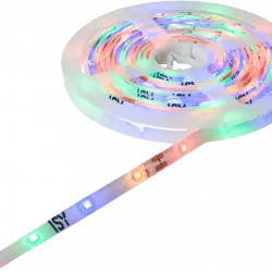 Luces LED - ISY ILG-3100-1 STRIPE, 3M, Cinta LED, 7 W, 96 Bombillas, 50/60 Hz, 220-240 V, Multicolor