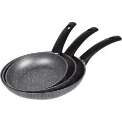 San Ignacio Root Set 3 Sartenes Aluminio Reciclado 20/24/28cm Gris