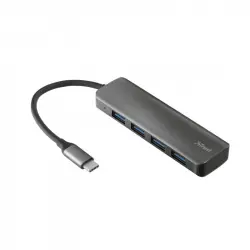 Trust Halyx Hub USB-C 3.2 a 4x USB-A Negro