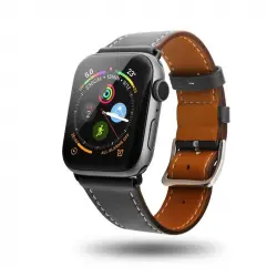 Unotec Correa Cuero Gris para Apple Watch 42/44mm