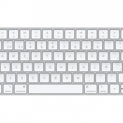 APPLE Magic Keyboard con Touch ID. Inalámbrico y Recargable, USB-C a Lightning trenzado, Blanco