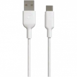 Cable USB - Muvit MCUSC0022, De Tipo C, Para múltiples fabricantes, 0,2 m, Blanco