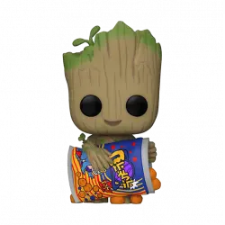 Figura - Funko Pop! I am Groot: Groot con bolitas de queso, Vinilo,