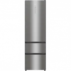 Frigorífico combi - Hisense RM469N4ACD, 3 Puertas, No Frost, 200 cm, Multi AirFlow, Dual Tech Cooling, Inox