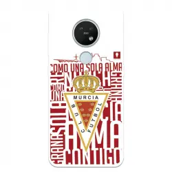 Funda Para Nokia 7.2 Del Real Murcia Escudo Fondo Blanco - Licencia Oficial Real Murcia