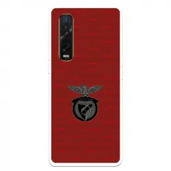 Funda Para Oppo Find X2 Pro Del Escudo Fondo Granate - Licencia Oficial Benfica