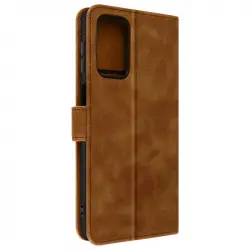 Funda Para Samsung A23 5g & M23 5g Tarjetero, Soporte Vídeo Tender Book Marrón