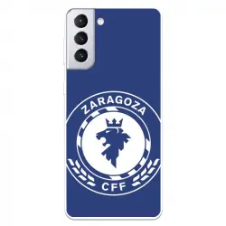 Funda Para Samsung Galaxy S21 Plus Del Zaragoza Cf Femenino Escudo Grande Fondo Azul - Licencia Oficial Zaragoza Cf Fem