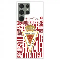 Funda Para Samsung Galaxy S23 Ultra Del Real Murcia Escudo Fondo Blanco - Licencia Oficial Real Murcia