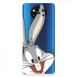 Funda Para Xiaomi Poco X3 Oficial De Warner Bros Bugs Bunny Silueta Transparente - Looney Tunes