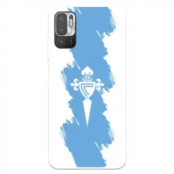 Funda para Xiaomi Redmi Note 10 5G del Celta Escudo Trazo Azul - Licencia Oficial Rc Celta