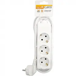 Garza Basic Power Regleta 3 Tomas con Cable 1.4m Blanco