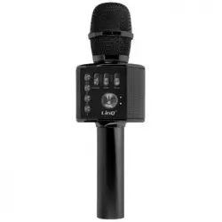 Micro Karaoke Inalámbrico Bluetooth Con Altavoz 5w 8h Autonomía Linq Negro
