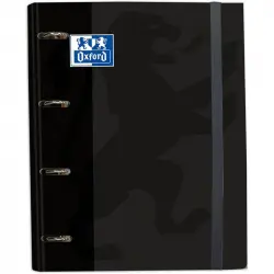 Oxford Classic EuropeanBinder Carpeblock Archivador con Recambio A4+ Negro