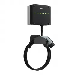 SIMON - Cargador Vehículo Pared Cable 5m T2 7,4kW Monofásico + Bluetooth + Automático, Diferencial y Sobretensiones c/dispositivo automático rearme contador.