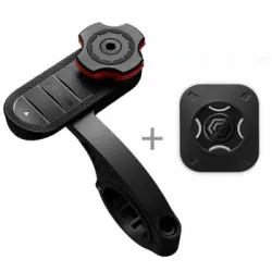 Soporte Para Bici/moto Spigen Gearlock + Adaptador Adhesivo Gira 360o - Negro