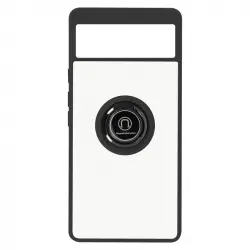 Avizar Funda Dos Materiales con Soporte de Anillo Metálico Negro para Google Pixel 6