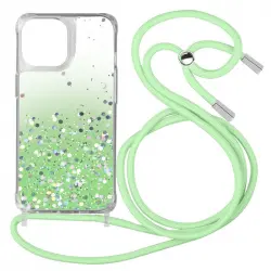 Avizar Funda Purpurina Correa Extraíble Degradado Verde para iPhone 11 Pro