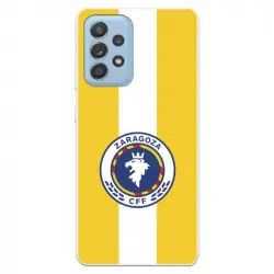 Funda Para Samsung Galaxy A52 4g Del Zaragoza Cf Femenino Escudo Fondo Amarillo - Licencia Oficial Zaragoza Cf Femenino