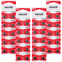 Maxell LR44 Pilas Alcalinas Micro 1.5V 40 Unidades