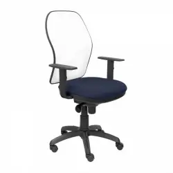Piqueras y Crespo Jorquera Silla Malla Blanca Asiento Bali Azul Marino