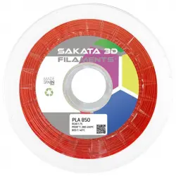 Sakata 3D Bobina de Filamento PLA 850 1.75mm Rojo 1Kg